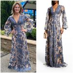 Jovani ππ Embroidered Lace Cape Sleeve Formal Gown Dress Emerald 12 NWT 00752 Photo 9