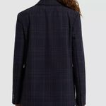 Theory $495  Women's Blue Dover Windowpane Plaid Single-Breasted Blazer Jacket 6 Photo 1