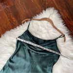 Selfie Leslie Forest Green Satin Mini Dress Well Versed NWT Photo 5