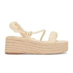 Equitare Kinga Espadrille Sandal Cream Womens Size 40 Tan Photo 0