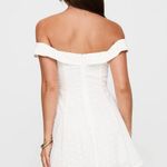 Princess Polly  Rosebud Broderie Off The Shoulder Mini Dress White Photo 1
