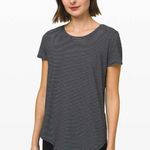 Lululemon  Love Crew III Hype Stripe Black White Sz. 6 Photo 3