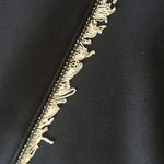 New Black Statement Skirt with chains adorned Size L Photo 1