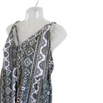 Derek Heart Floral Print Spaghetti Strap Hi Low Maxi Dress Black Size 1X Photo 3