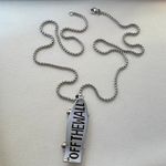 Skateboard Pendant Necklace for Men Women,Streetwear Punk Hip Hop Unisex Style Silver Photo 4