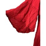 Torrid Red Rayon Crepe Bell Sleeve Cold Shoulder Top Women's 3 3X 22-24 Photo 7