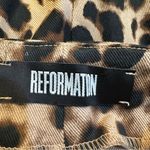 Reformation Braydon Animal Print Zip Pant Leopard Size 0 Photo 11
