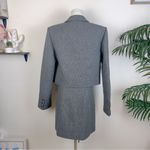 Sophie Rue  Wool Blended Monique Cropped Blazer and Mini Skirt Set in Charcoal Photo 4