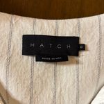 H A T C H  Maternity Jenna White Striped Midi Dress Photo 3