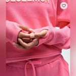 Lululemon NEW  Scuba Oversized Wordmark Pullover Sweatshirt Sakure Pink M/L Photo 4