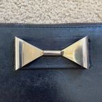 Chloé Authentic Chloe bow leather wallet on chain mini shoulder bag black gold Photo 1