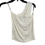 Michael Lauren  Cream One Shoulder Atwood Tank‎ XS New Photo 2