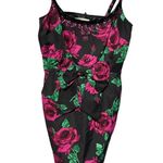 Forever 21 Floral Cocktail Dress W/Sequin Trim & Pockets & Adorable Bow Front Medium Photo 6