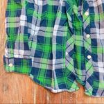 Aerie XS Blue & Green Flannel Photo 1