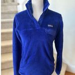 Patagonia Re-Tool Snap-T Fleece Pullover Cobalt Blue Henley Sweater Photo 0