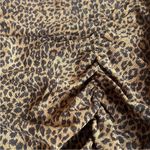 ZARA  animal print ruched corduroy mini skirt small Photo 4