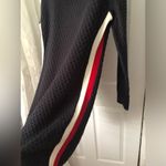 Tommy Hilfiger Vintage Knit Vertical Side Striped Cowl Neck Sweater Dress sz L Photo 4