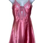 Frederick's of Hollywood Vintage Frederick’s Of Hollywood Nightie Slip Chemise Rose Pink Lace Detail Sm  Photo 0