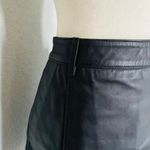 Reiss Mimi Paneled Leather Mini Skirt, Black, Size 10, Designer Luxury, NWT Photo 7