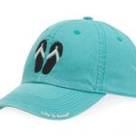 Life is Good Women's Flip Flops Chill Teal Cap Photo 0