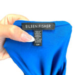 Eileen Fisher Bright Blue Long Sleeve Jersey Tee Top Size Small Photo 3