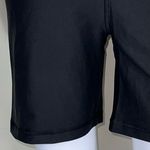 We Wore What  Solid Lace Up Biker Shorts in Black (L) Photo 4