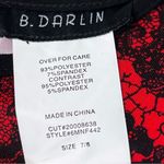 B Darlin B. Darlin Size 7/8 Red Black Halter Racerback Sleeveless Dress w/Back Zipper Photo 6