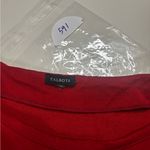 Talbots Red Faux Wrap Dress 3/4 Sleeve Wool Blend Size XL Classic Solid Pullover Photo 5