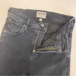 AGOLDE  Sophie High Rise Distressed Skinny Jeans: Dark Wash Ruthless Black Photo 10