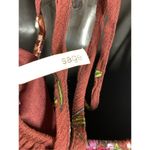 Sage Womens Floral Backless Boho High Low Maxi Dress Wine Red Size Medium Photo 2