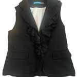 Alice + Olivia Vintage  Sleeveless Silk Ruffle Waistcoat Womens Medium Victorian Photo 2