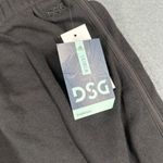 DSG Womens 3X Pure Black High Rise Fleece Shorts Pull On Dolphin Hem NWT Photo 4