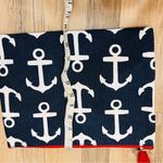 Mud Pie  Beach Bag Tote bag Red White & Blue Nautical Anchors Photo 4