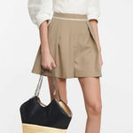 Stella McCartney Black ‘Falabella’ Medium Raffia Tote Bag Photo 0