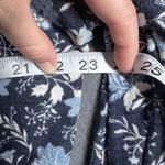 Old Navy Old Navy Shirt Womens Medium Blue Floral Long Sleeve Trim Cuff Pullover Top Photo 11