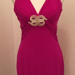 HOT Pink Sexy Formal Gown w/ Crystal Embellishment Size 4 Photo 0
