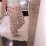 Como vintage pink soft pajama pants size large dog puppy print Photo 2