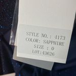 Alyce Paris  Size 0 NEW Sapphire Blue Sparkly Homecoming Prom Formal Short Dress Photo 10