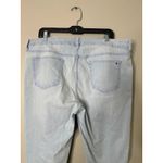 Tommy Hilfiger Womens 18 Jeans Straight Crop Light Wash Blue Stretch High Rise Photo 2