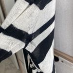 Alice + Olivia  stripe blend linen wrap cowl sweater Photo 5