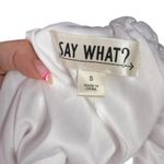 Say What? Say What? Floor Length White Dress with Floral Applique Woman - Size S Photo 3