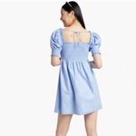 Hill House  Athena Nap Dress in Light Blue Glitter Check Photo 2