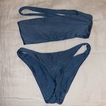 Jade Swim Halo Bikini Top and Most Wanted Bikini Bottom Blue Photo 1