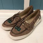 Oregon Ducks OU Women's Boat‎ Shoes Size 9 College Football Show Your Spirit Tan Photo 0