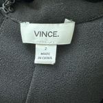 Vince 2 Mini Shift Dress Black Sleeveless Back Keyhole Crew Neck Lined pockets Photo 2