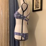 Xhilaration Xhiliration Blue Aztec Strappy Hipster Bikini Photo 3