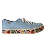 Keds Anthropologie Rifle Paper Co Rosalie Blue Embroidered Floral Sneakers 8.5 Photo 3