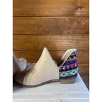 Wild G Aztec Geometric Ankle Boots Low Cut Dress Bootie Slip Ons Beige Sz 8.5 N Tan Photo 4
