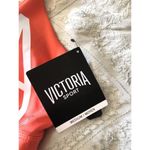 Victoria's Secret Sports Bra Orange Reflective Logo Strappy Back M Photo 3