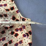 Talbots  Multicolored Blouse with Black Trim and Sunglasses Print Photo 6